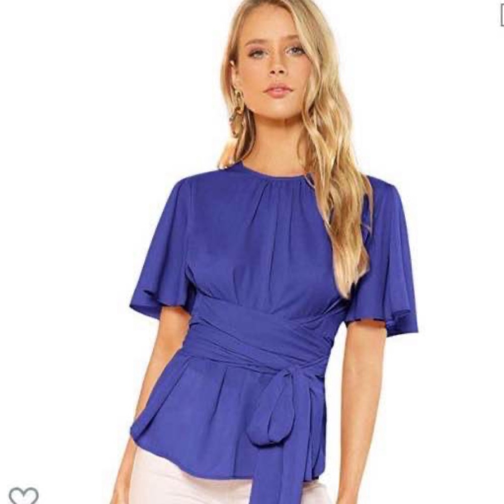 WOMEN BLOUSE TIE FRONT